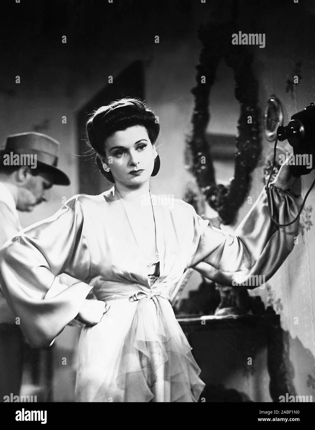 THE WIFE TAKES A FLYER, Joan on set, 1942 Stock
