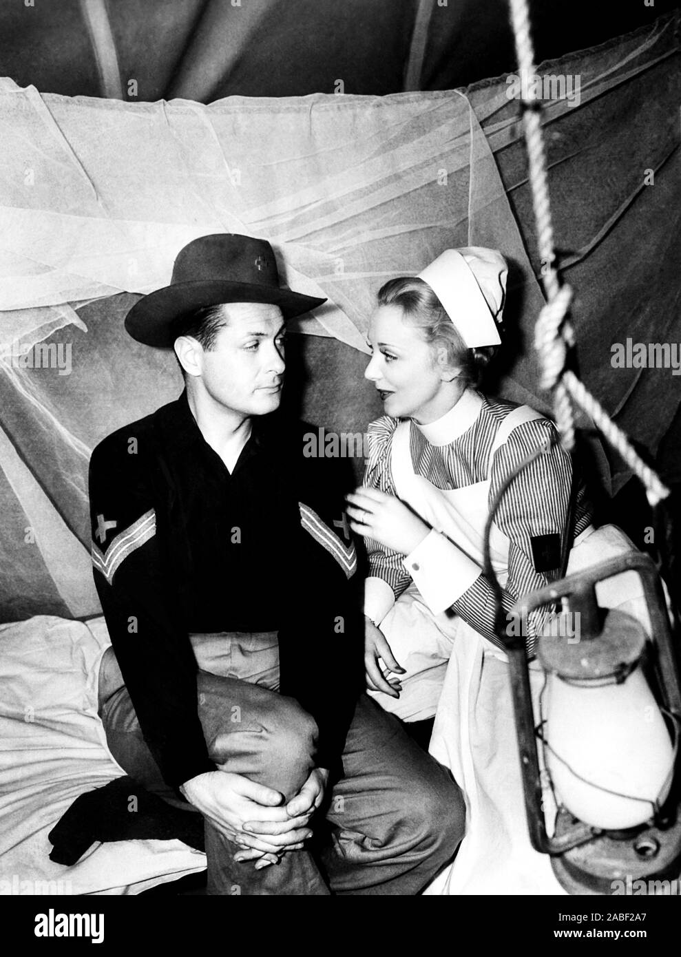 YELLOW JACK, from left, Robert Montgomery, Virginia Bruce, 1938 Stock