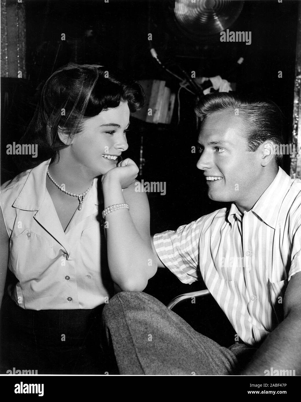 Audrey Dalton, visited on the set of CASANOVA’S BIG NIGHT by her first