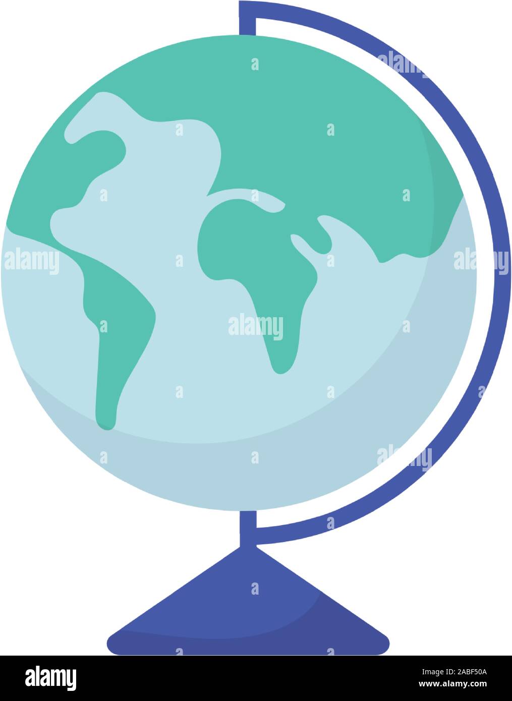 school globe geography isolated icon vector illustration Stock Vector ...