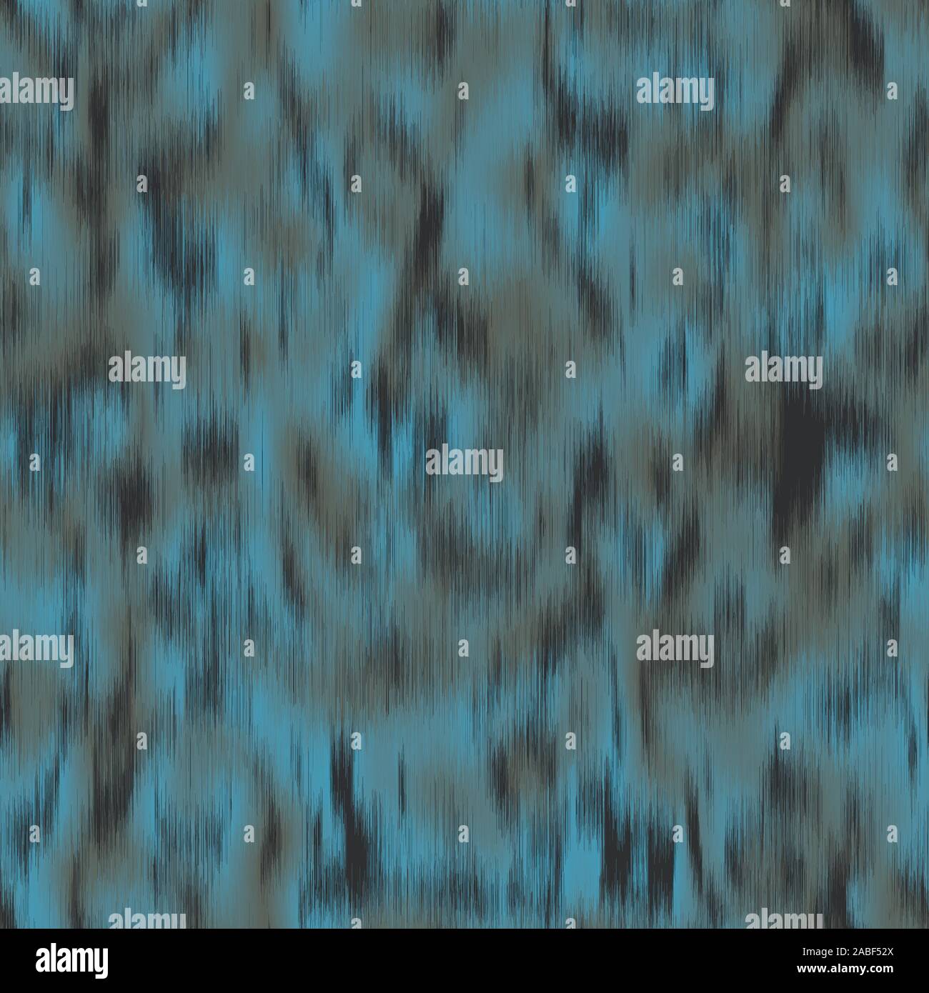 Fuzzy animal skin seamless pattern swatch in blue Stock Vector