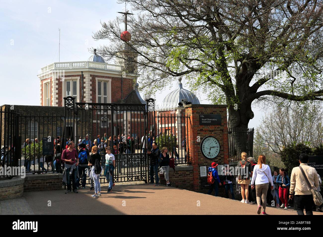 View of the Royal Observatory, Greenwich, London, England Stock Photo