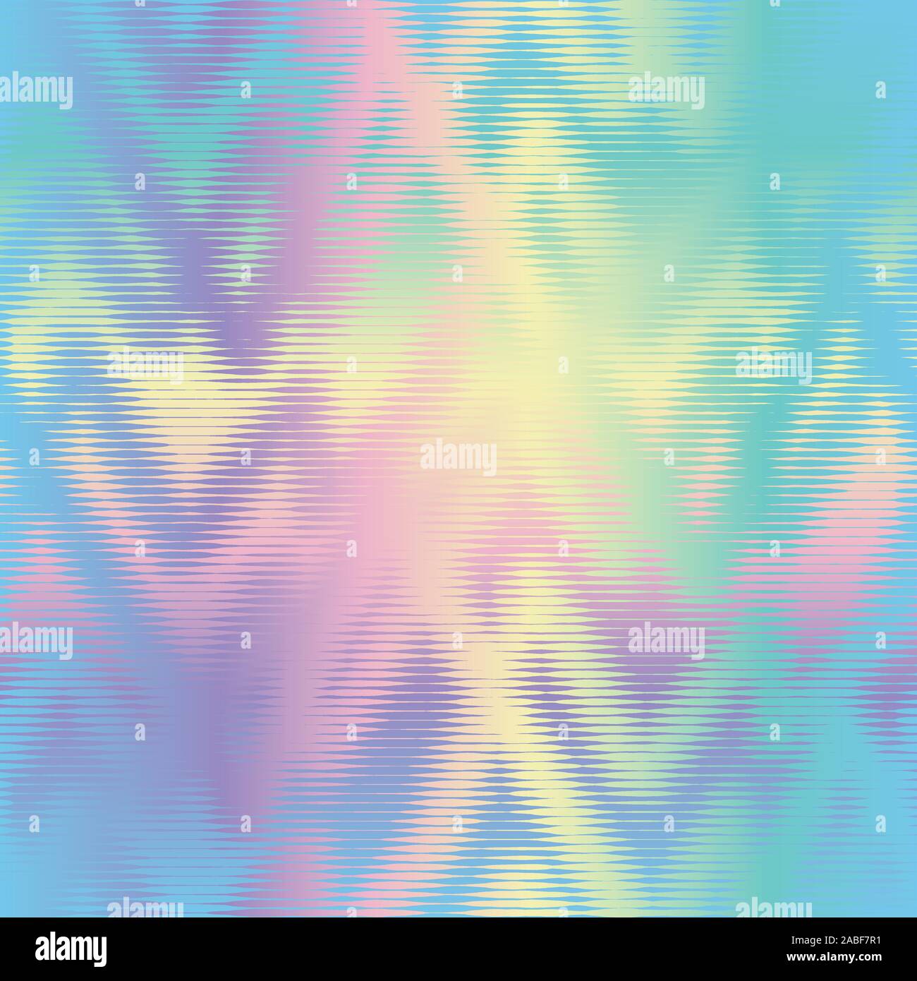 Holographic ink bleed seamless pattern in rainbow Stock Vector