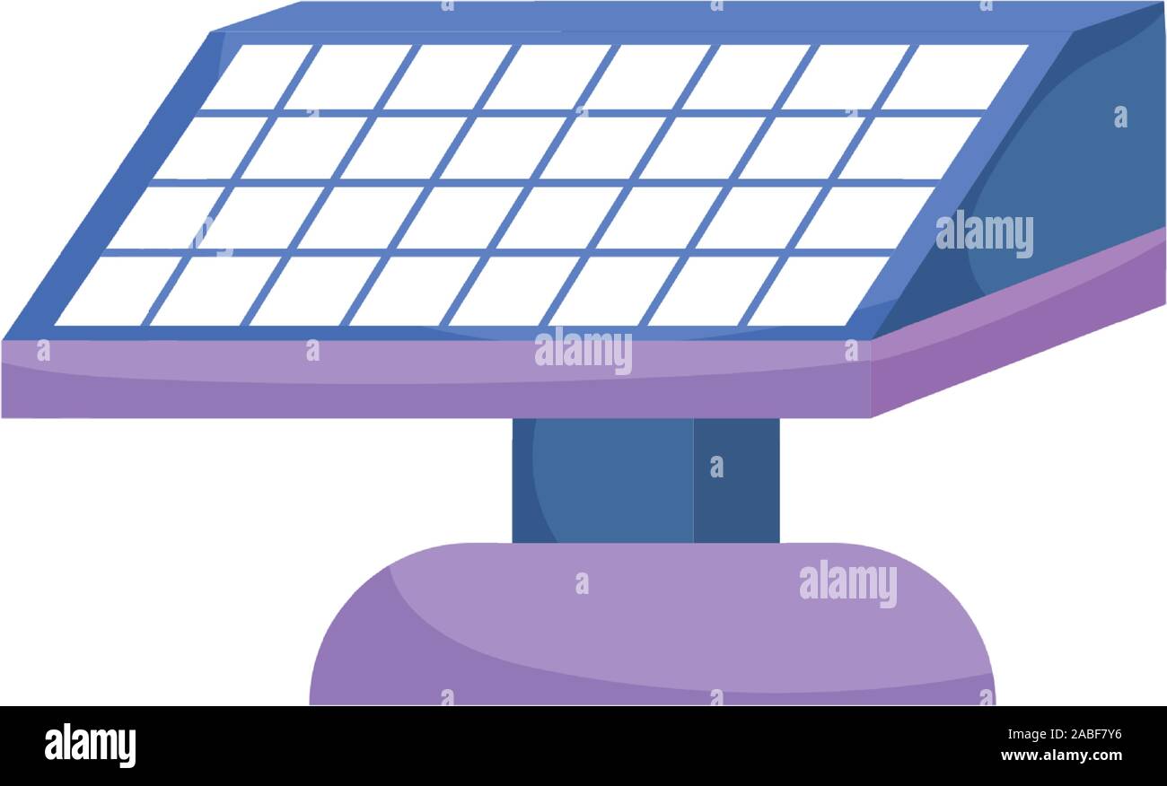 ecology solar panel alternative power icon vector illustration Stock ...