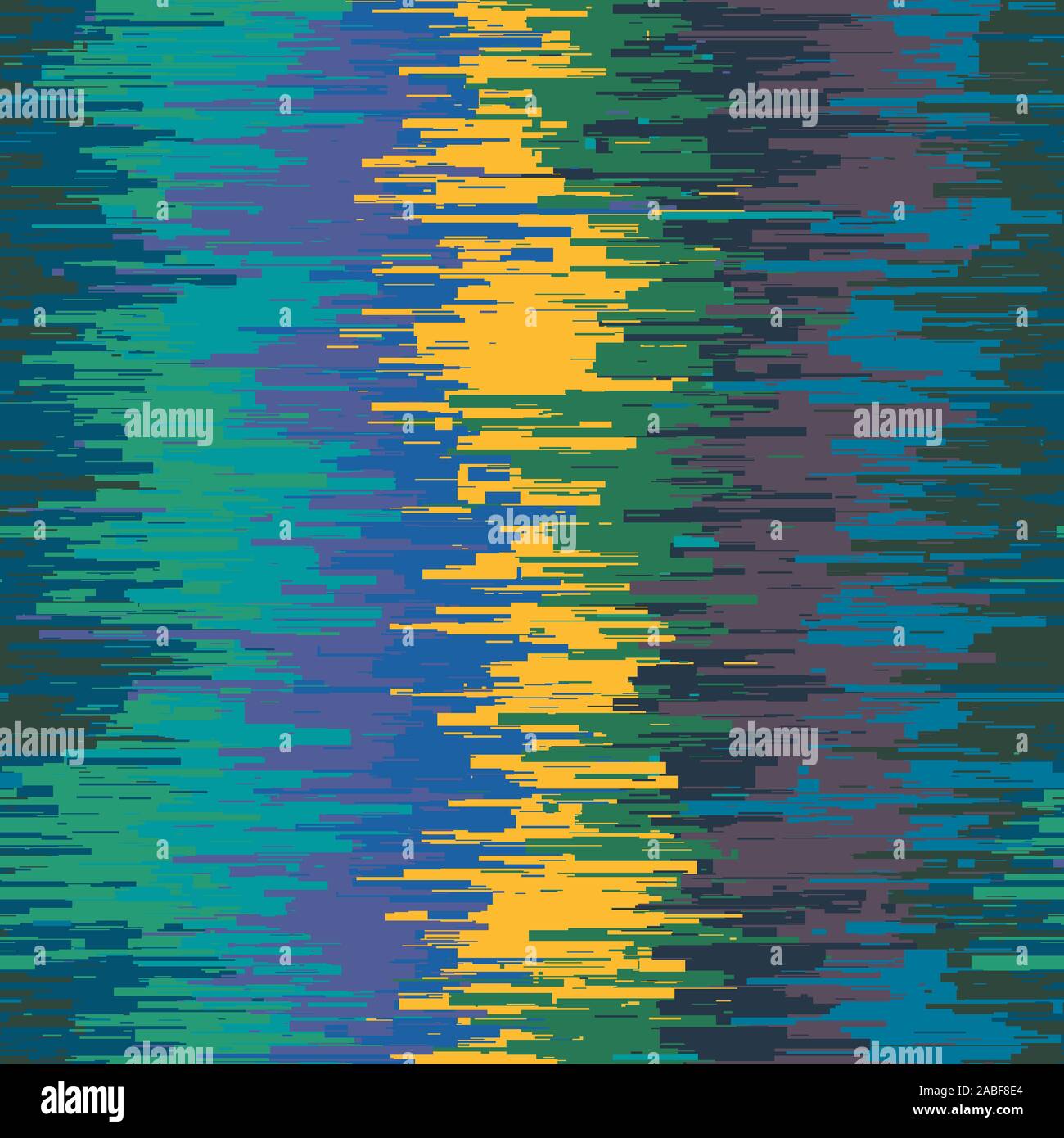 Techno glitch error bug seamless pattern swatch Stock Vector