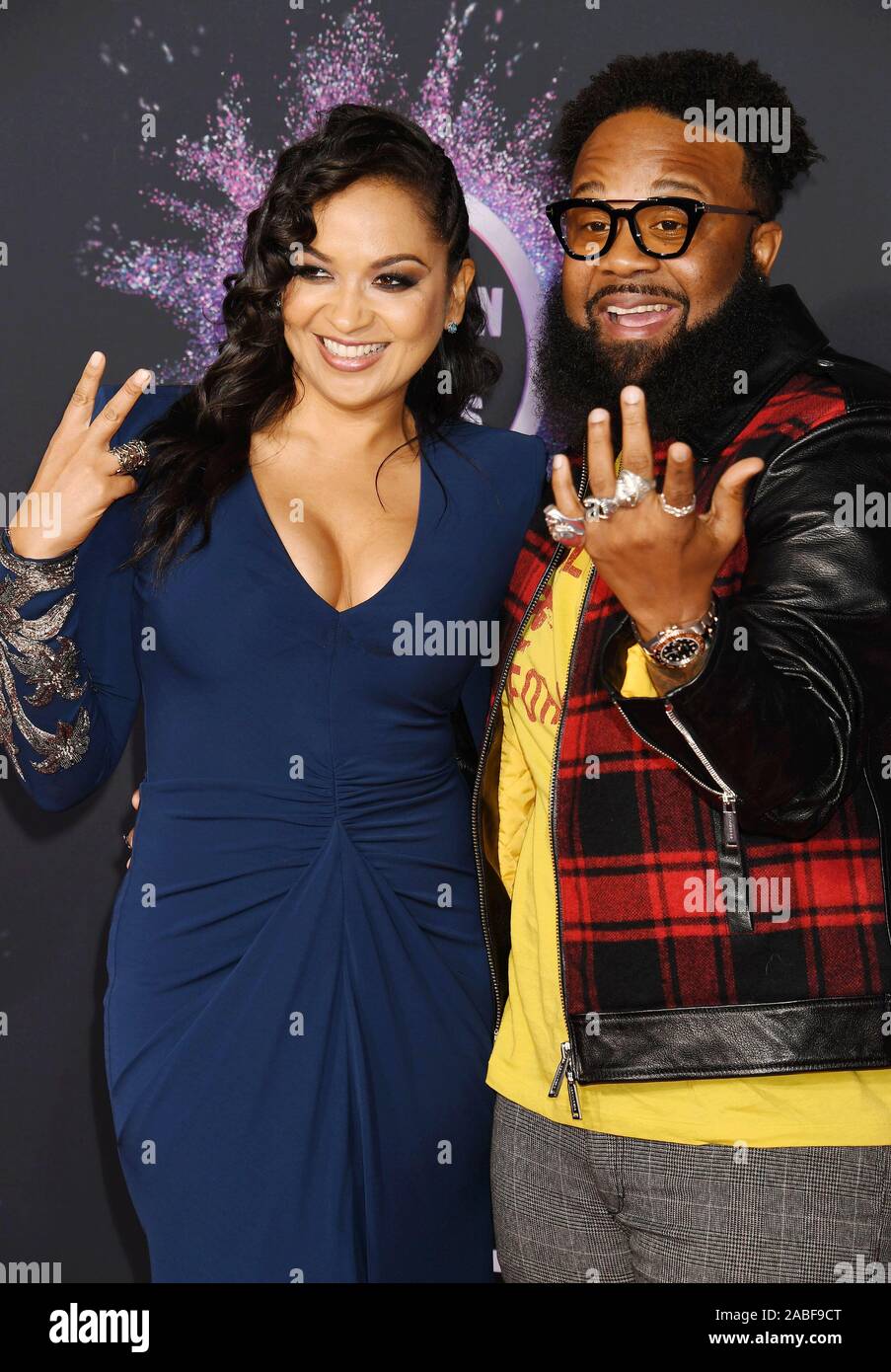 LOS ANGELES, CA NOVEMBER 24 Blanco Brown (R) and Oya Thomas attend