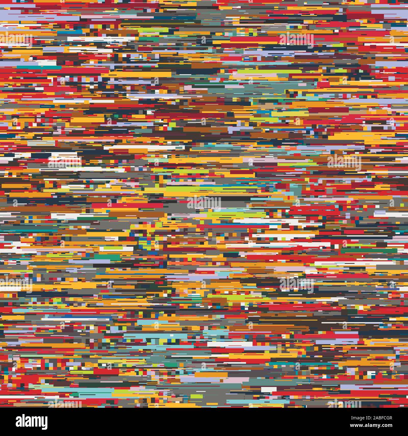 Techno glitch error bug seamless pattern swatch Stock Vector