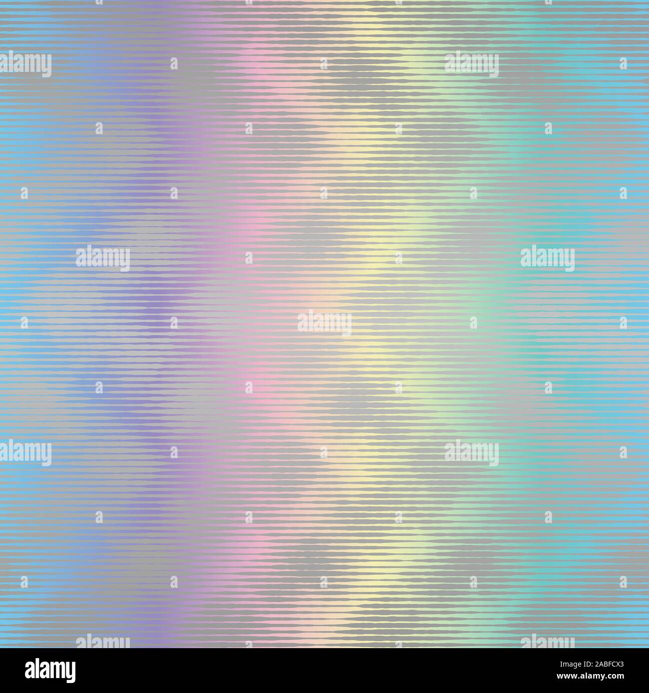 Holographic ink bleed seamless pattern in rainbow Stock Vector