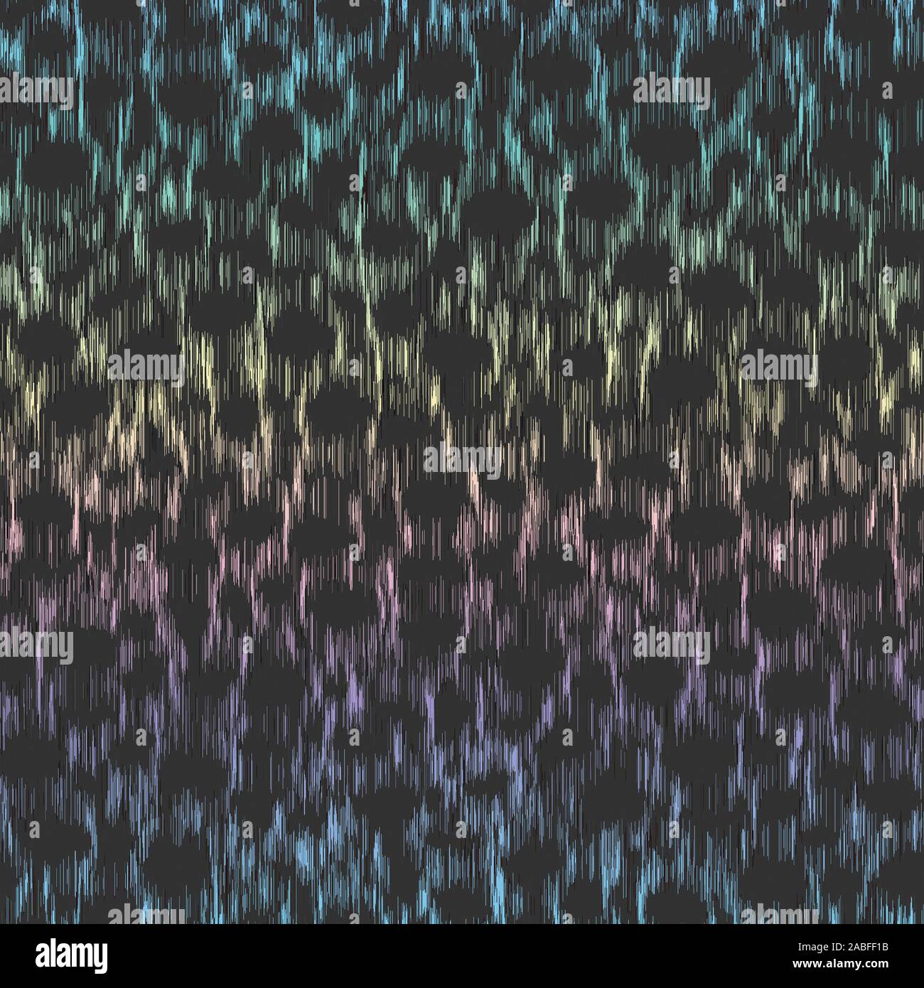 Holographic ink bleed seamless pattern in rainbow Stock Vector