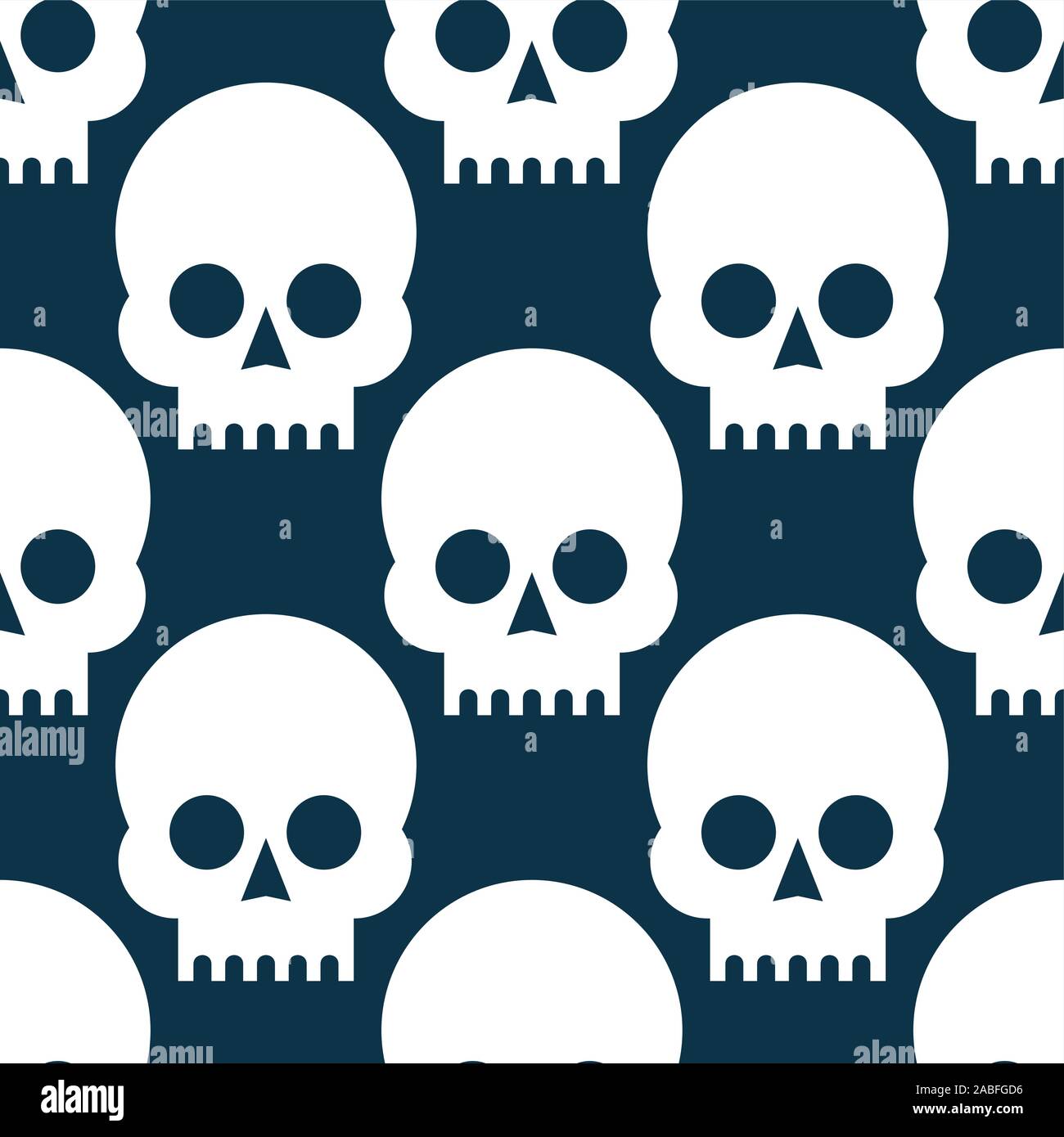 Skulls seamless pattern Stock Vector