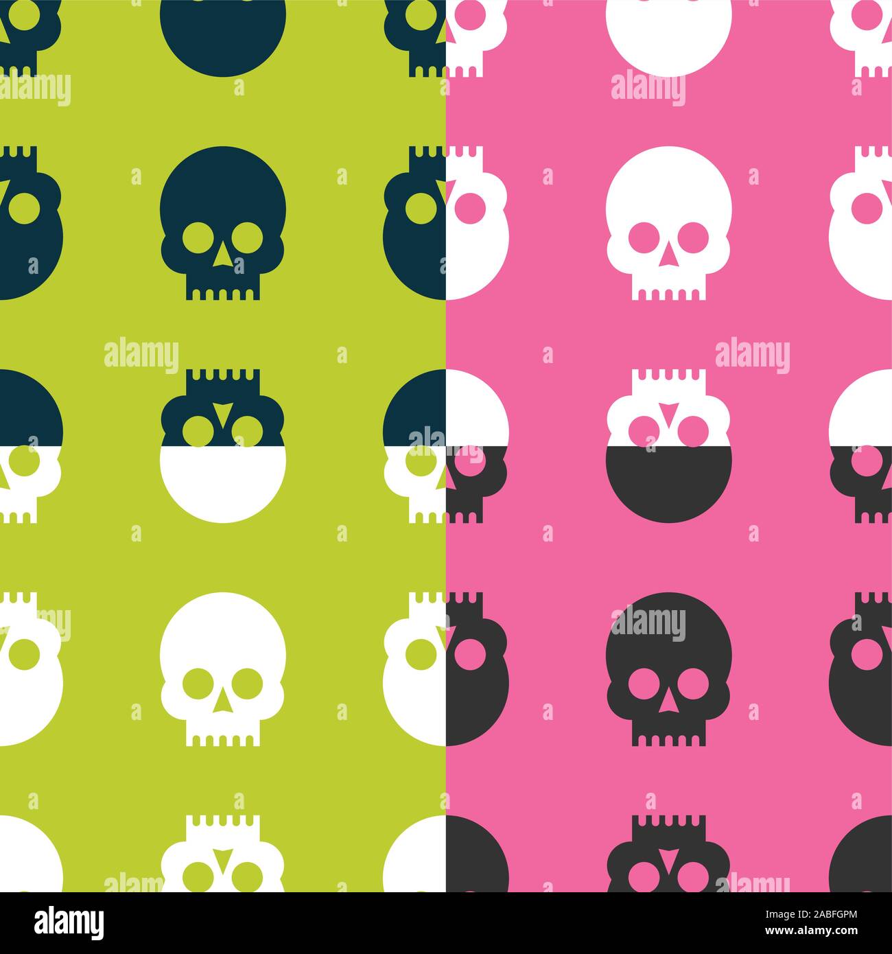 Skulls seamless pattern Stock Vector Image & Art - Alamy