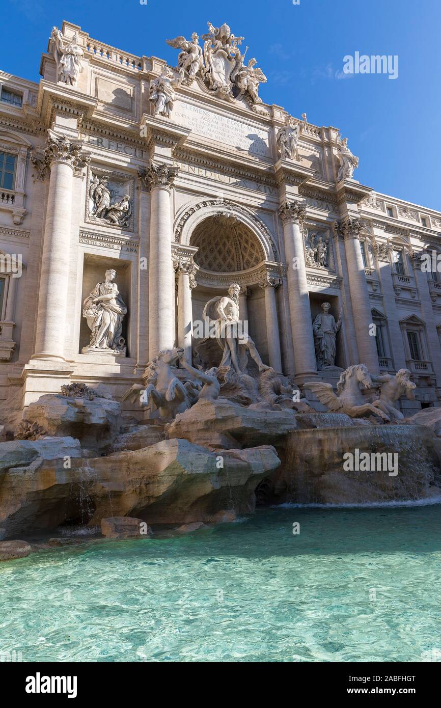 Trevi fountain, Rome, Italy, Europe Stock Photo