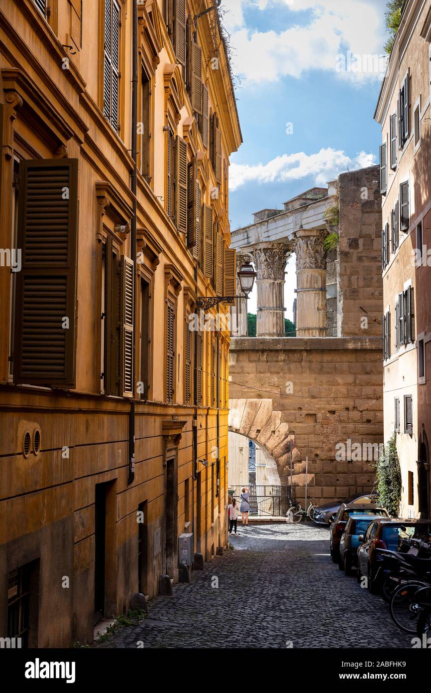 Street view, roman forum, Rome, Italy Stock Photo
