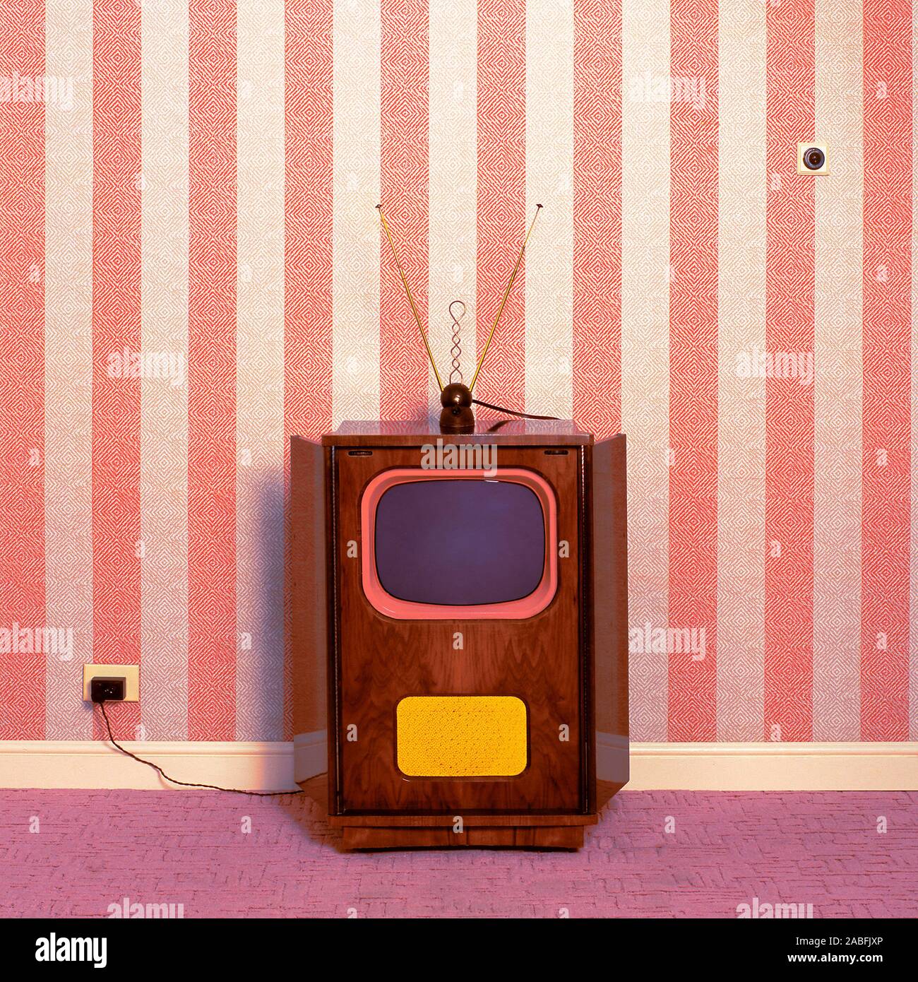 old television set Stock Photo