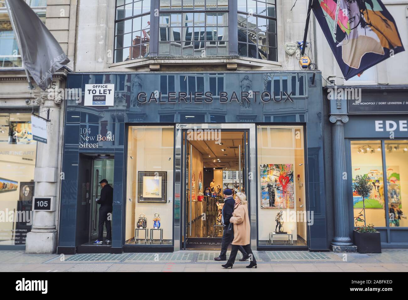 London, UK, 20 Nov 2019. Galeries Bartoux Art Gallery, New Bond Street