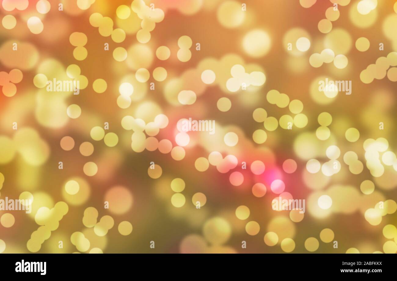christmas bokeh background wallpaper in gold and yellow Stock Photo Alamy