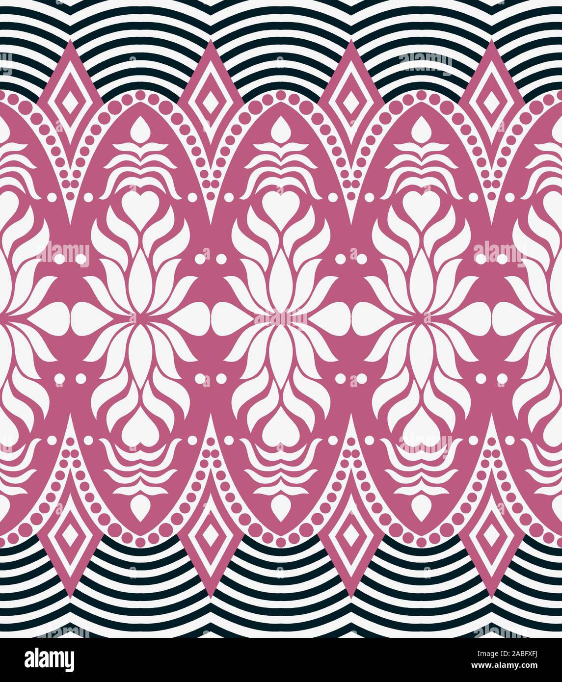traditional abstract pink color border background Stock Photo - Alamy