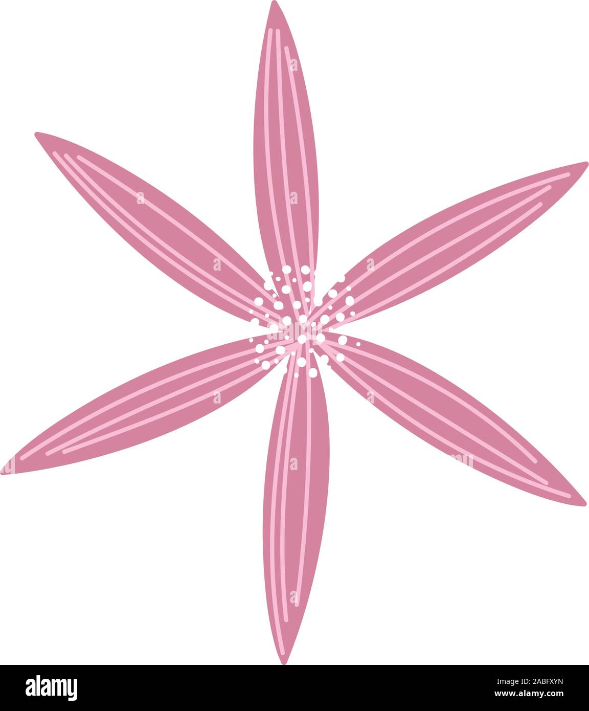 flower decoration nature on white background vector illustration Stock ...
