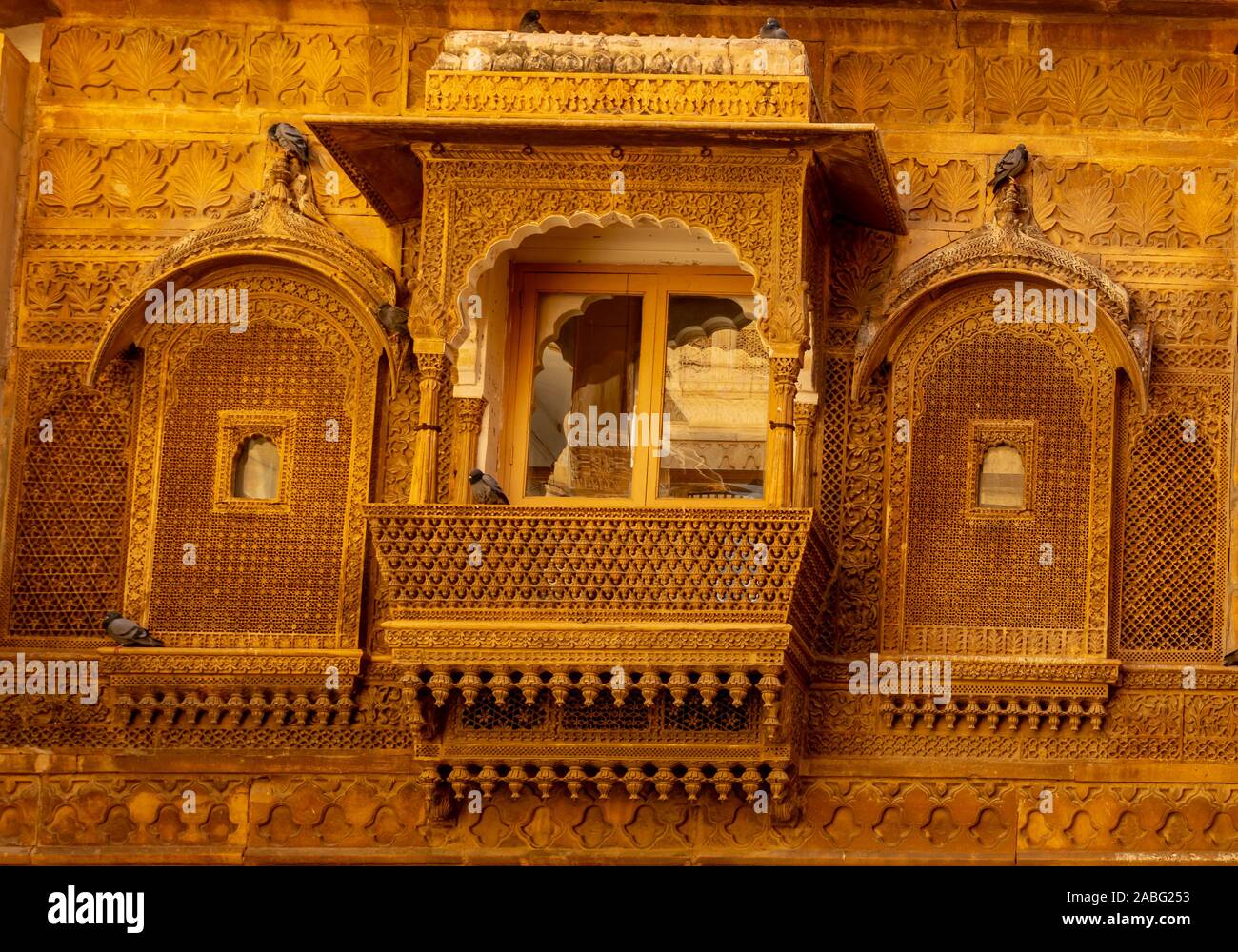 Jaisalmer Fort, Jaisalmer, Rajasthan, India; 24-Feb-2019; decorative ...