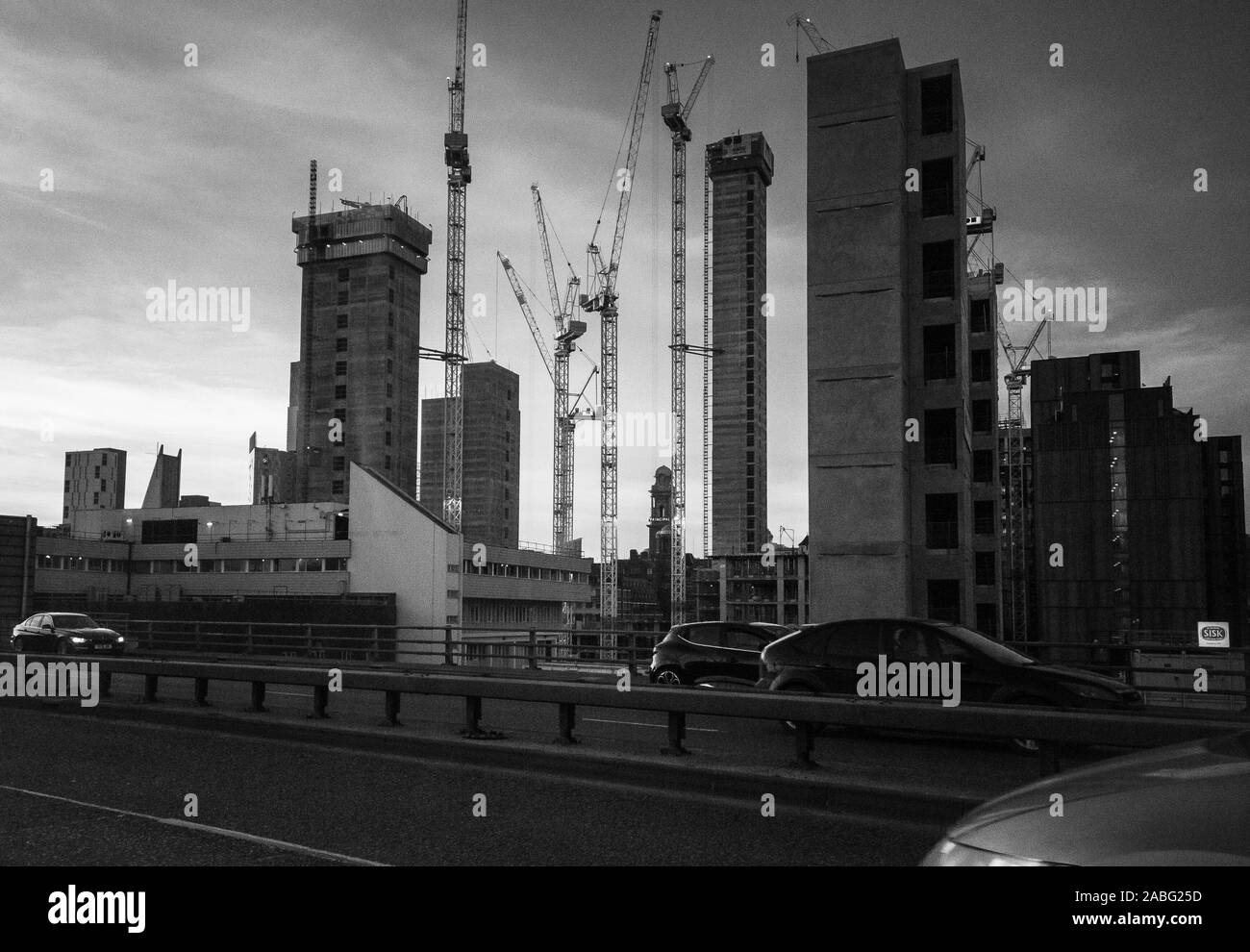 Manchester Reaching Skywards Stock Photo