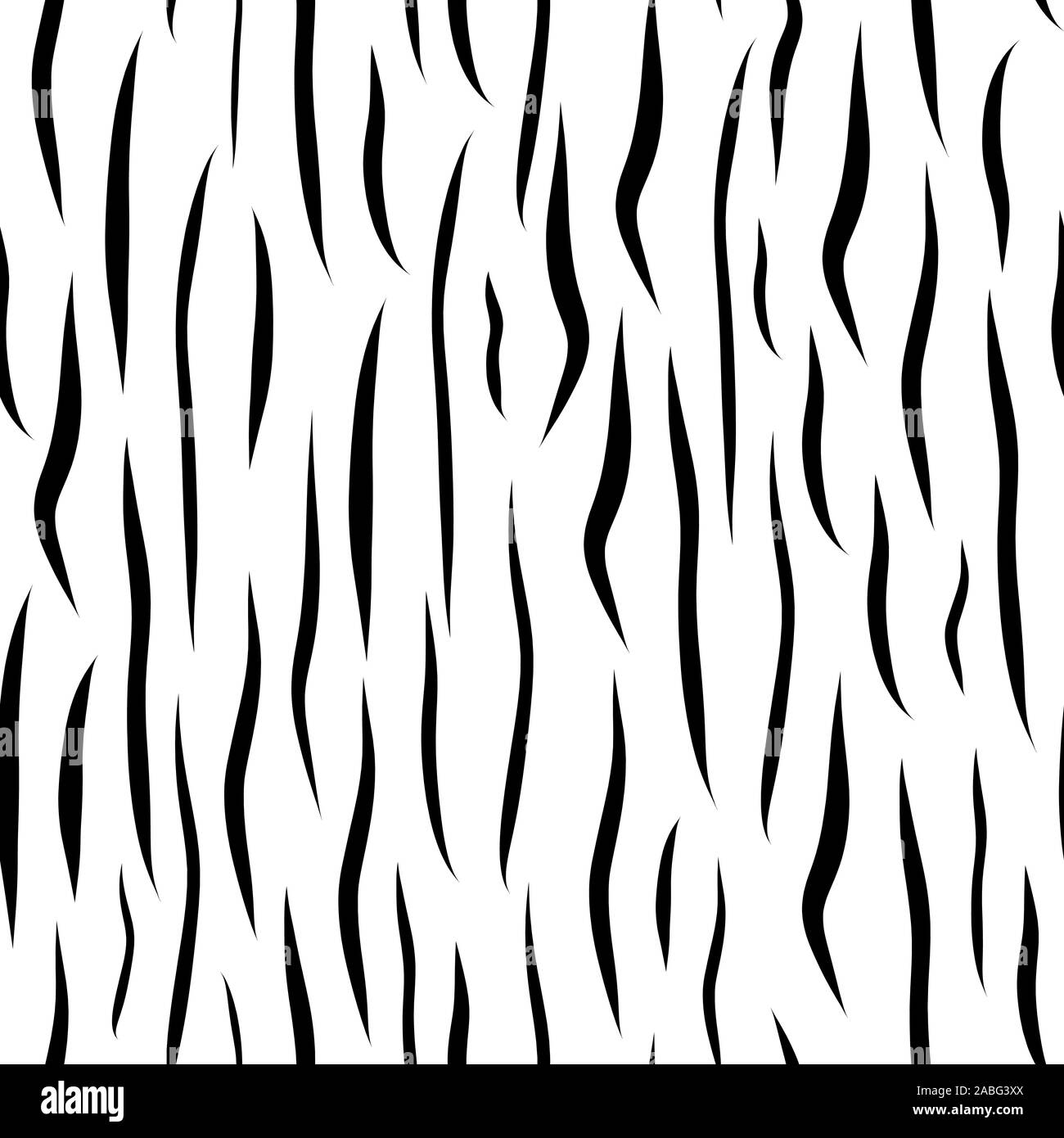 Imitation of zebra skin pattern. Black and white seamless vector ...