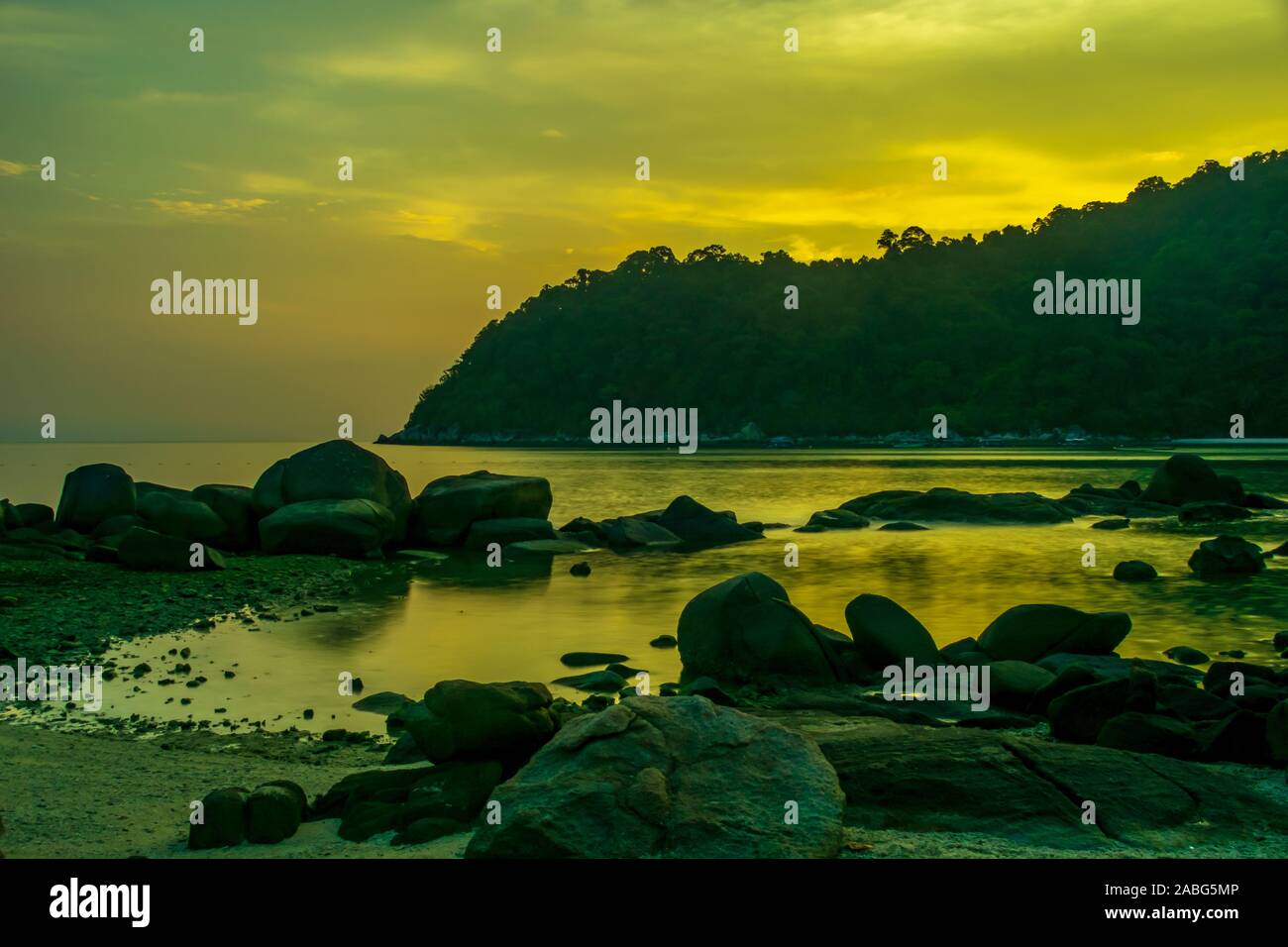 Perhentian Island Resort Beach, Besar, Perhentian Islands, Malaysia; a