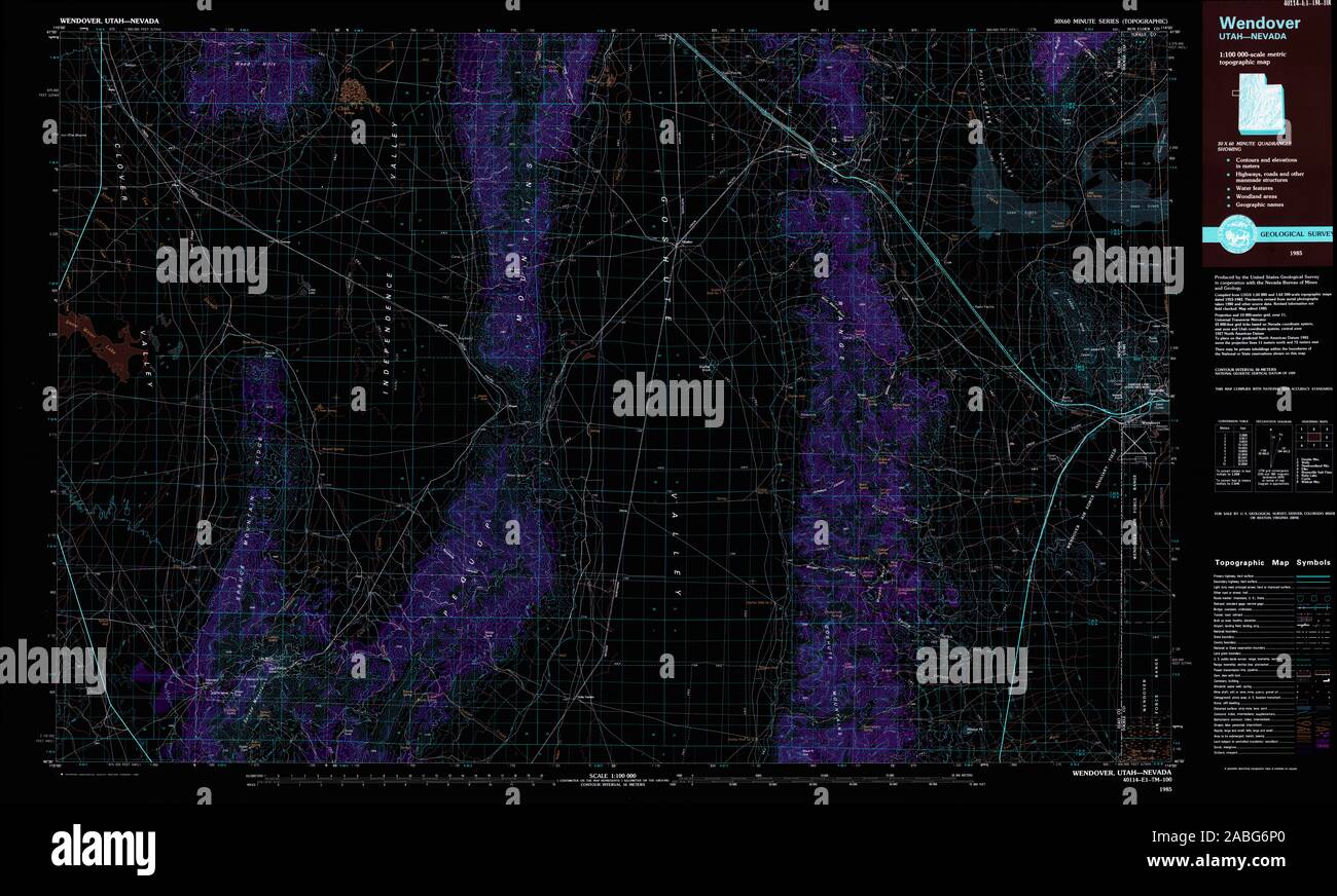 Map of wendover hires stock photography and images Alamy