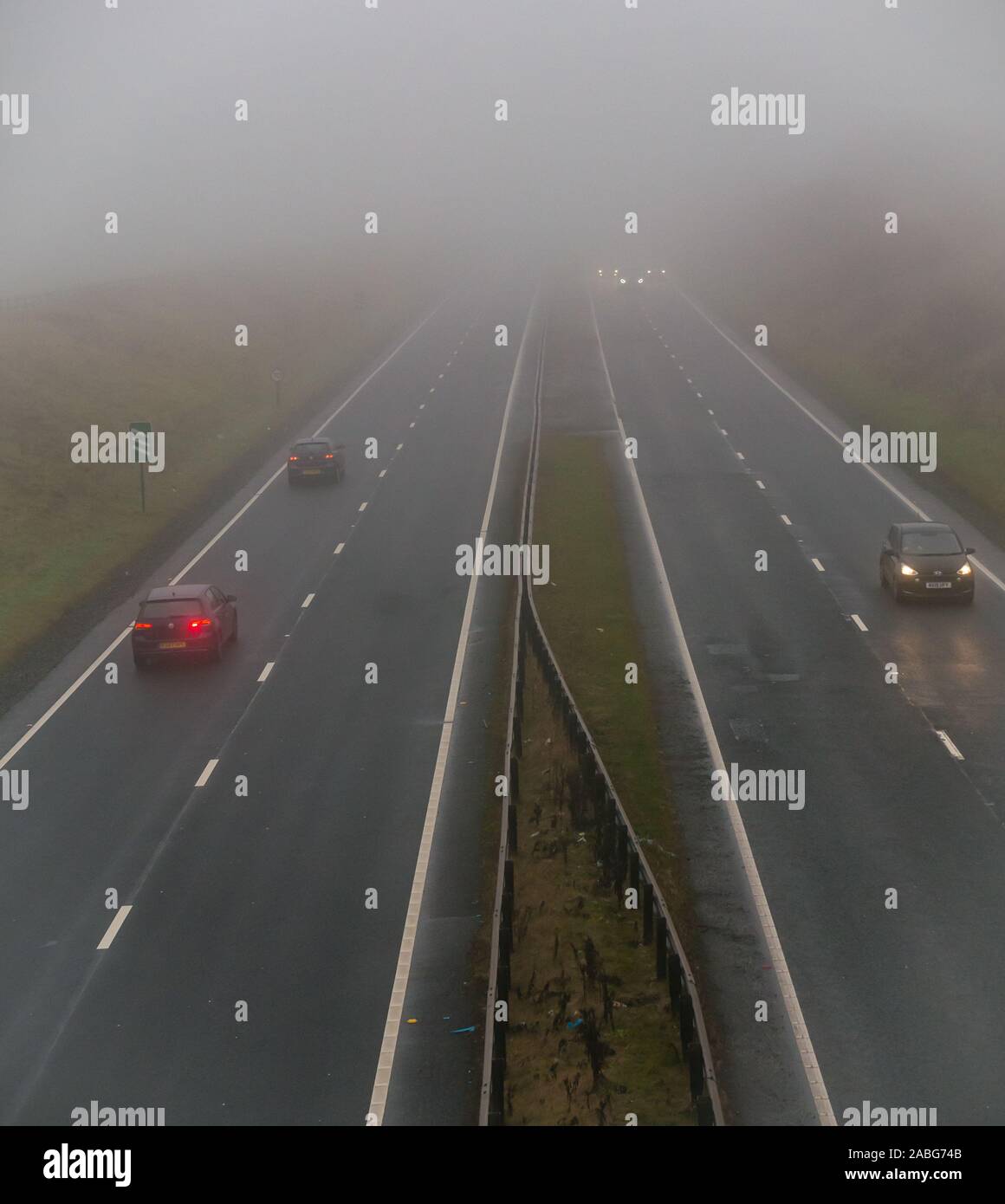 East Lothian, UK. 27th November 2019. UK Weather miserable weather
