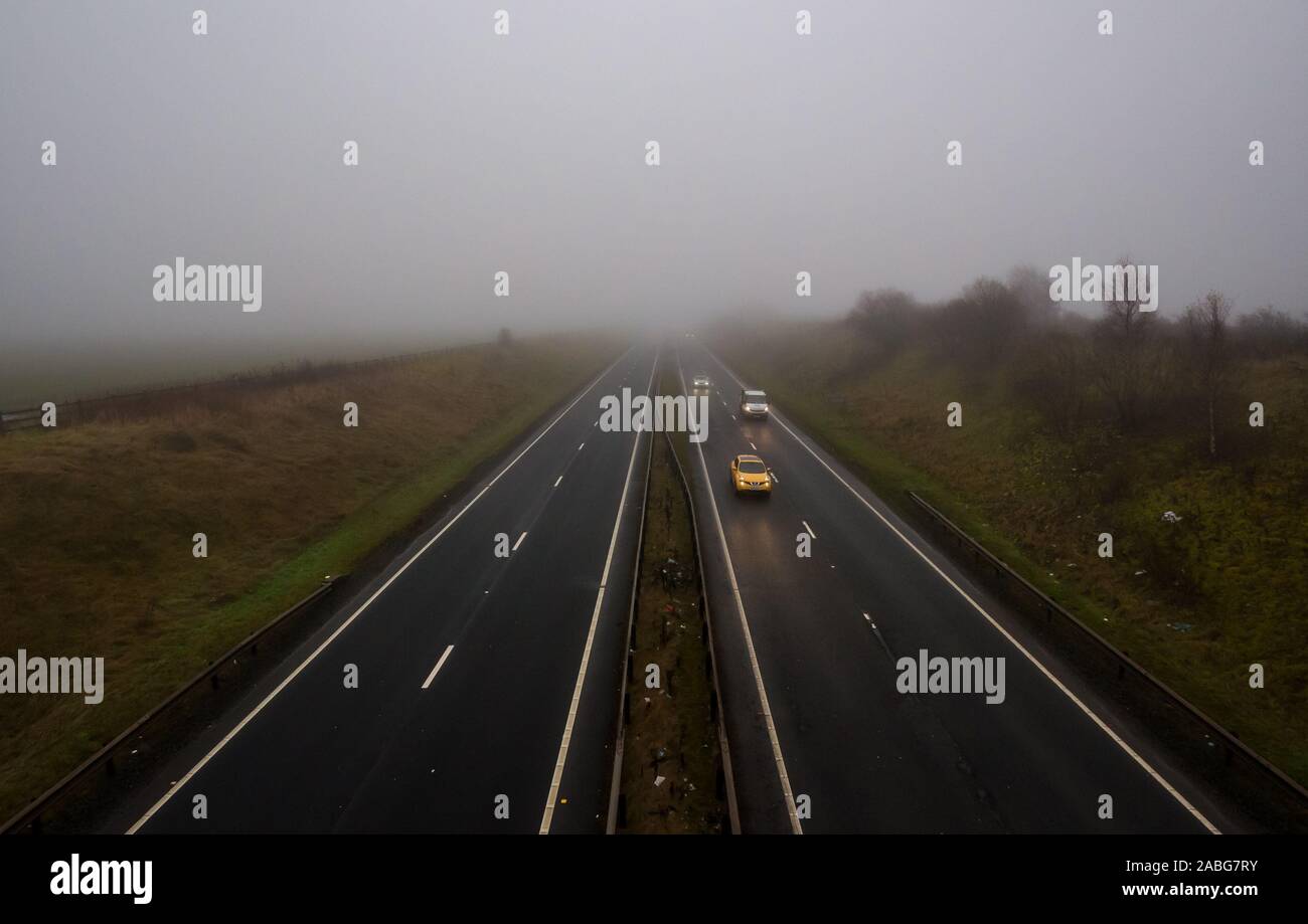 East Lothian, UK. 27th November 2019. UK Weather miserable weather