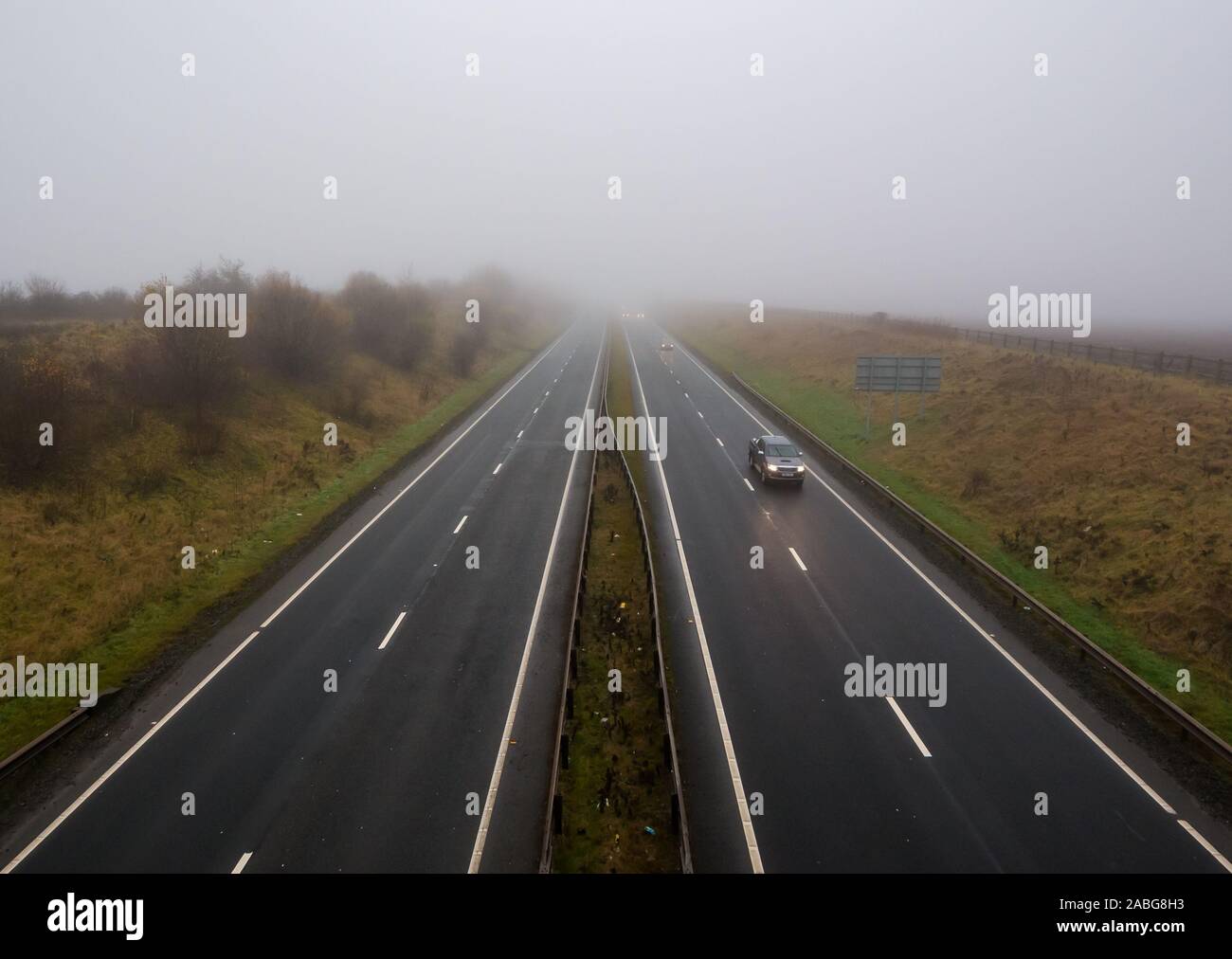 East Lothian, UK. 27th November 2019. UK Weather miserable weather