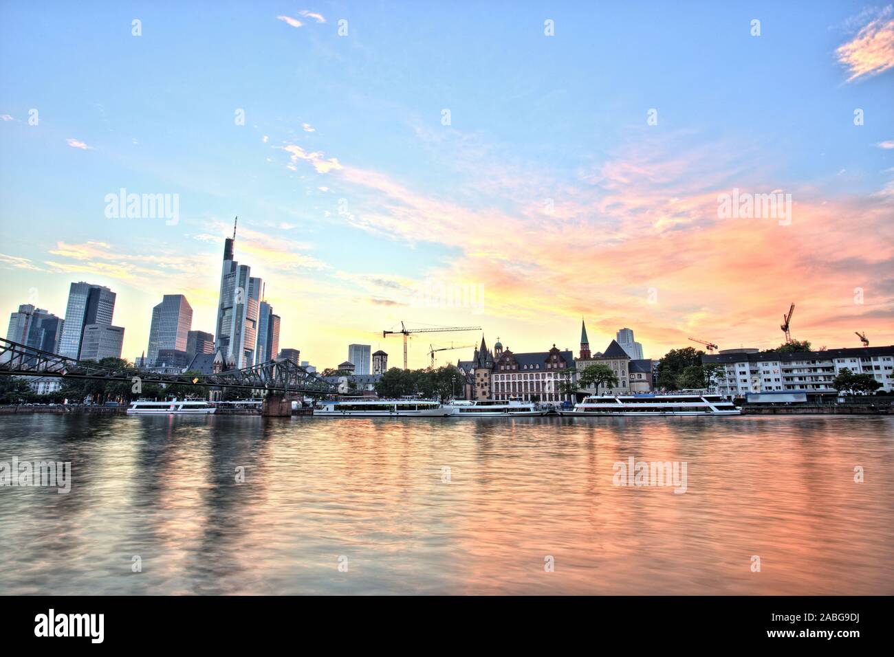 Frankfurt am Main Downtown Cityscape Stock Photo - Alamy