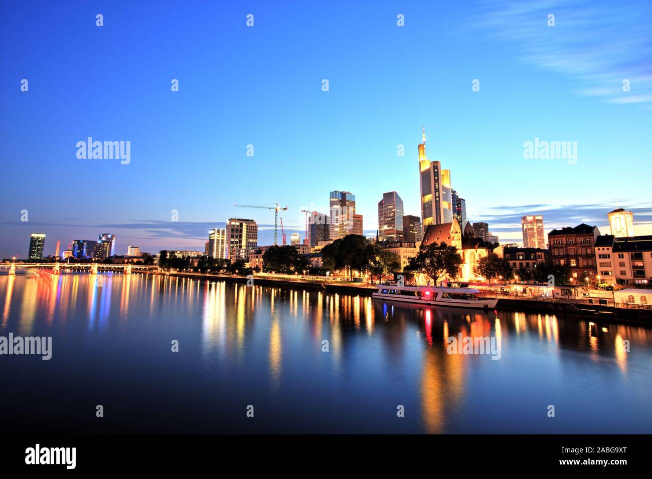 Frankfurt am Main Downtown Cityscape Stock Photo - Alamy