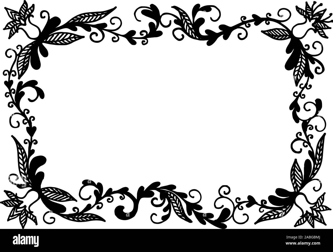 photo frame and  border vector designs Stock Photo