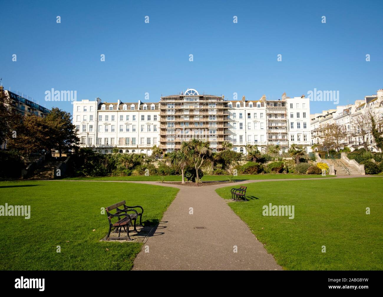 Warrior Square Gardens, St. Leonards, Hastings, East Sussex Stock Photo