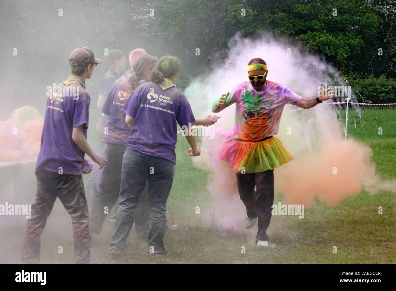 Watford Colour Fun Run Stock Photo