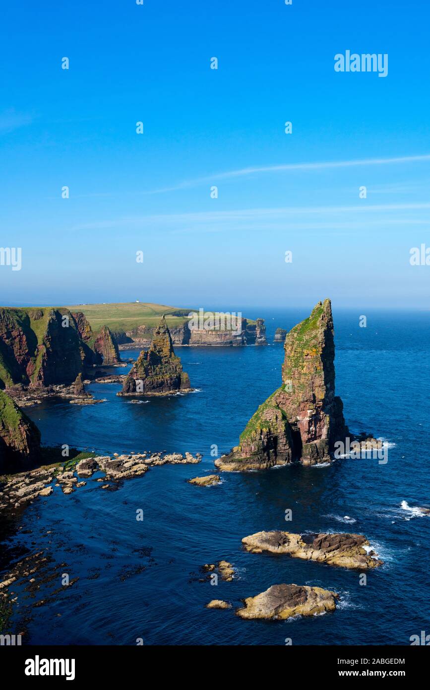 Stacks of Duncansby in north of Scotland Stock Photo