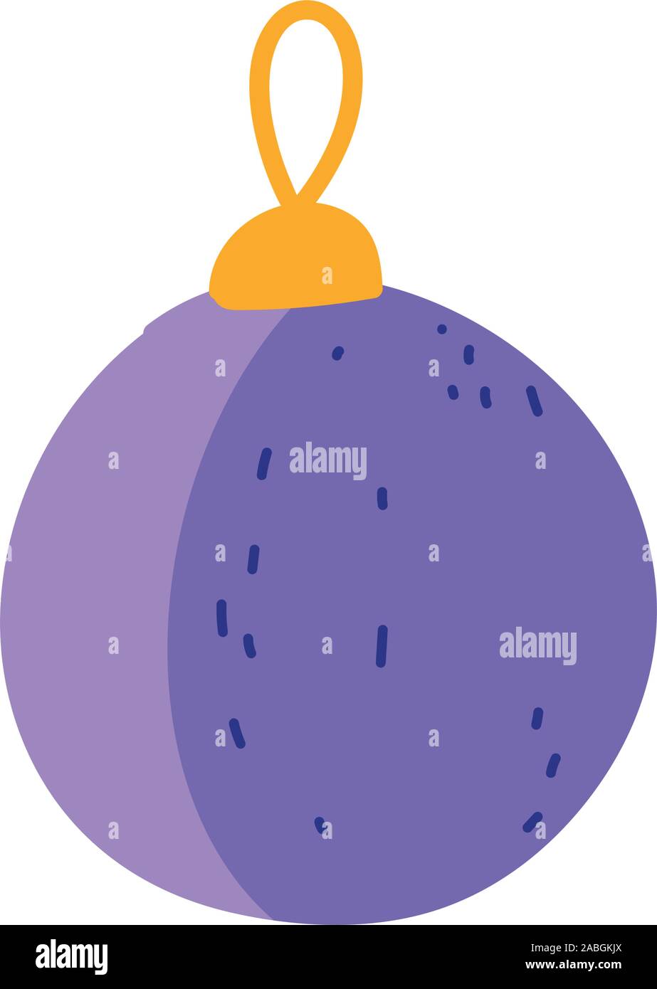 merry christmas celebration decorative ball vector illustration Stock ...