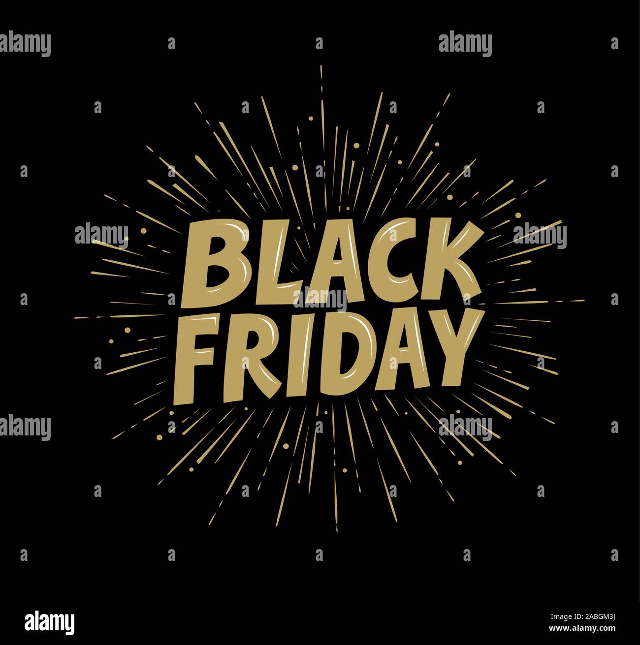 Black Friday banner. Typographic design vector illustration Stock Vector
