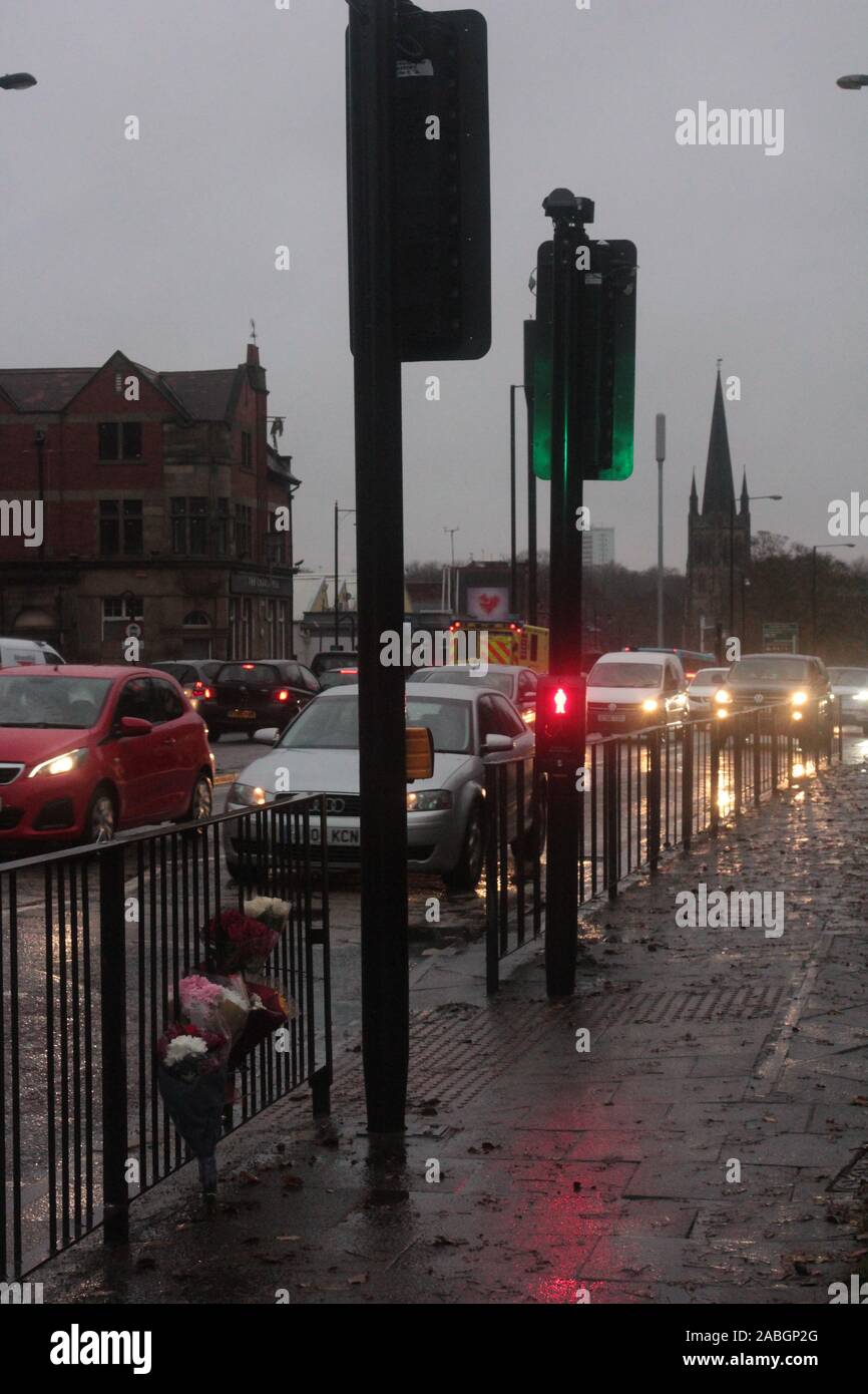 Newcastle upon Tyne, UK, 27th November, A 79 year old man has now died