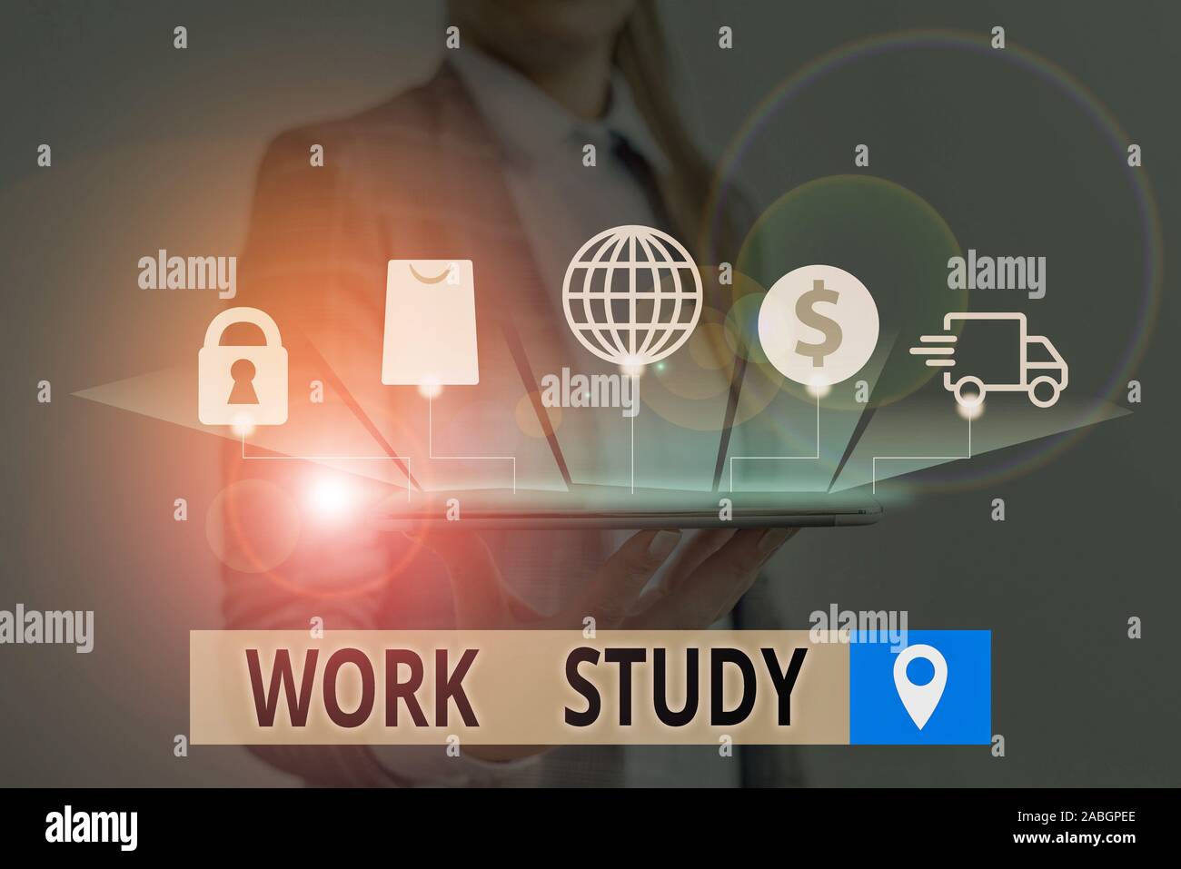 Conceptual hand writing showing Work Study. Concept meaning college ...