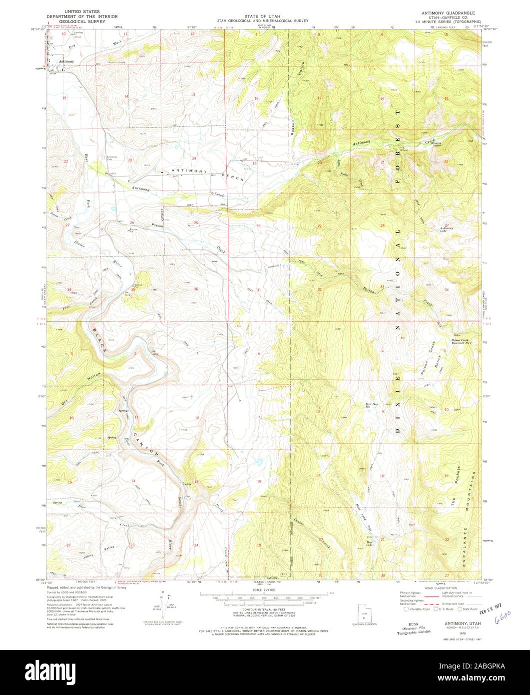 UT Antimony 247942 1970 24000 Restoration Stock Photo