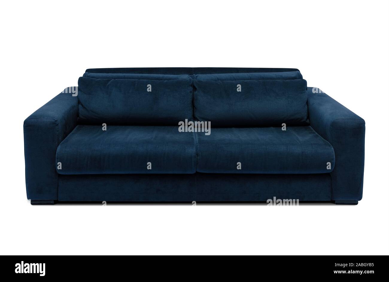 Modern sofa. Minimalistic couch isolated on white background Stock Photo