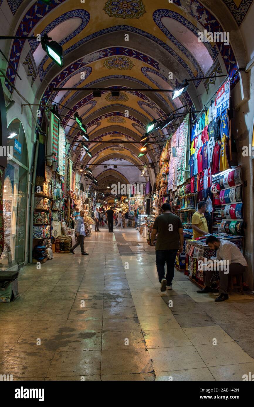 Istanbul an alley inside the Grand Bazaar, one of the largest and