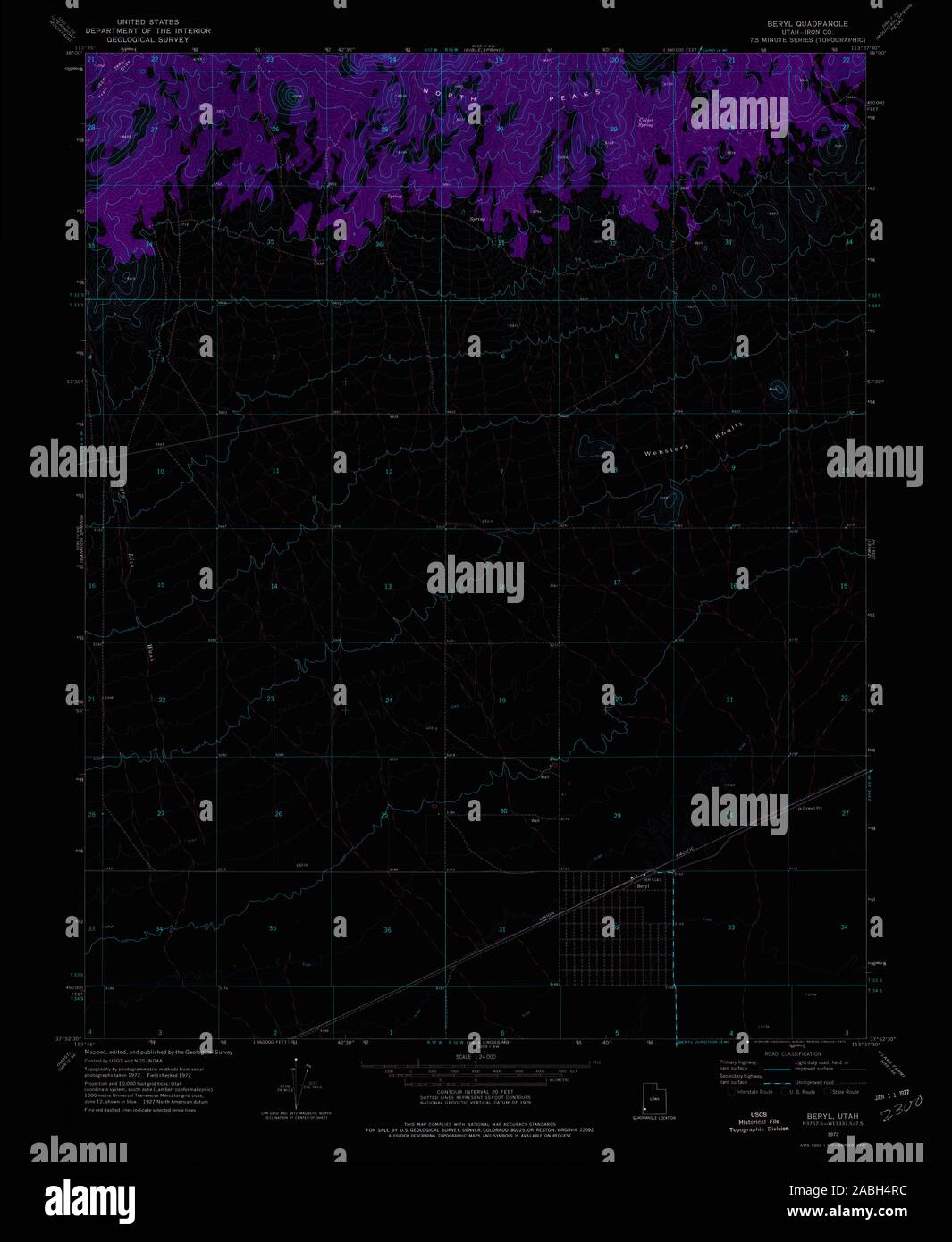 Map of beryl hires stock photography and images Alamy
