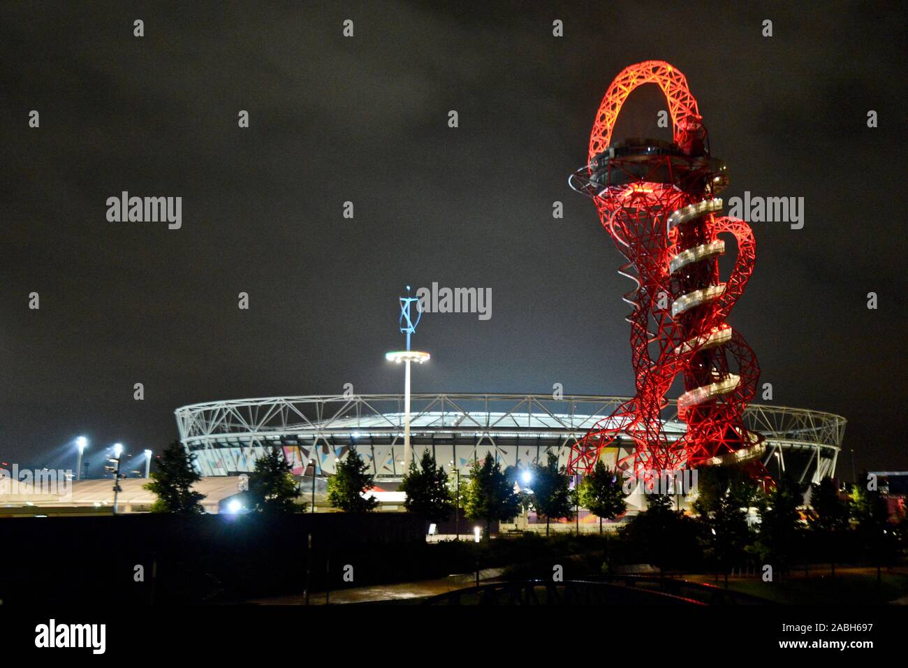 Anish Kapoor: ArcelorMittal Orbit, Queen Elizabeth Olympic Park, London Stock Photo
