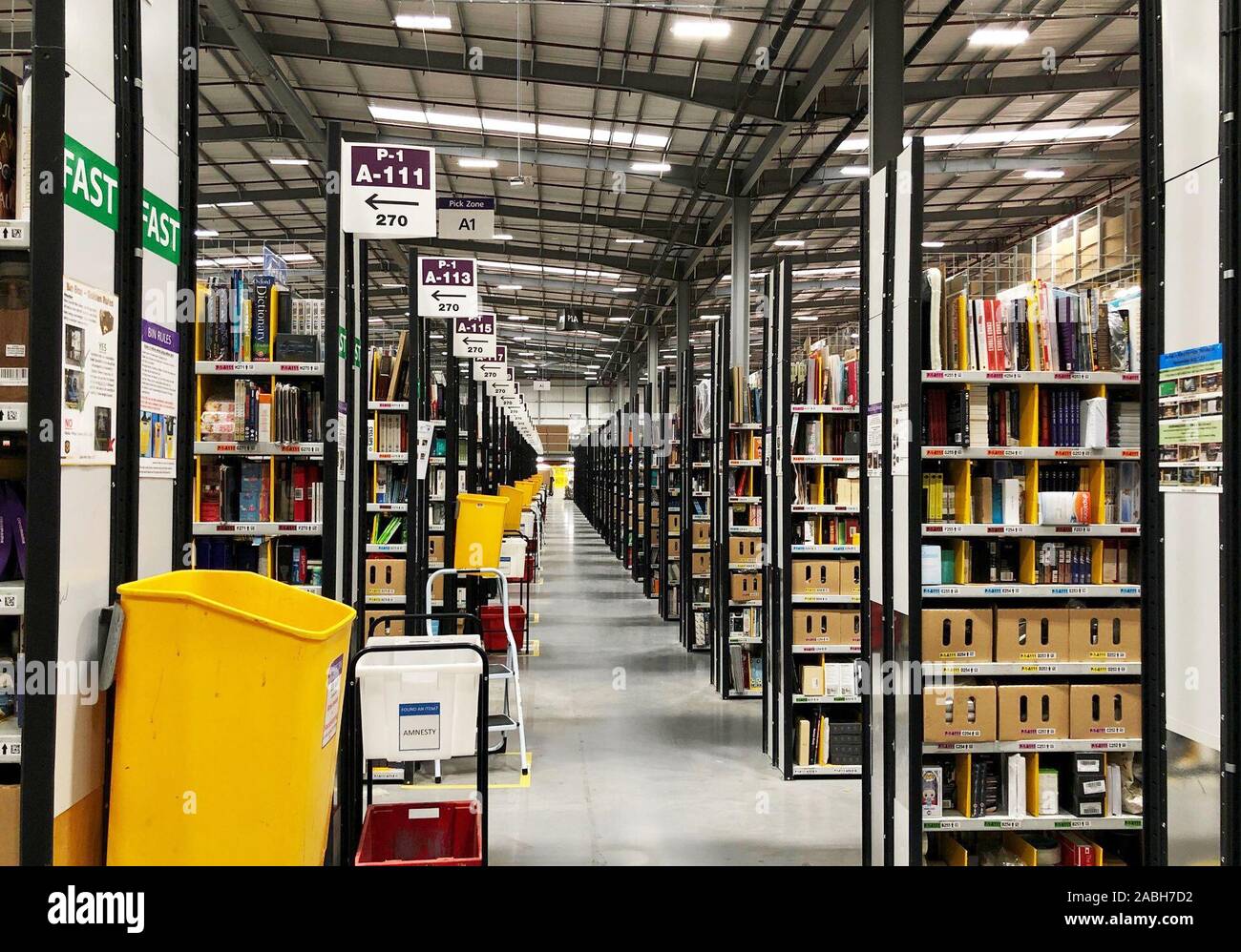 EMBARGOED TO 0001 ON THURSDAY NOVEMBER 28 The Amazon Fulfilment Centre