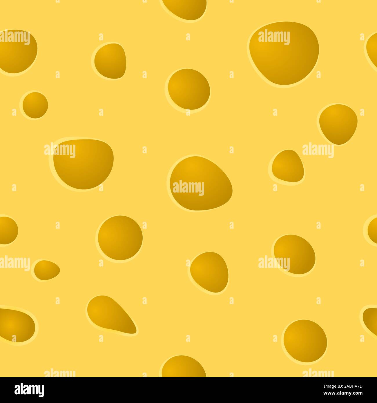 Cheese holes, raw texture. vector seamless pattern. Background food Stock Vector