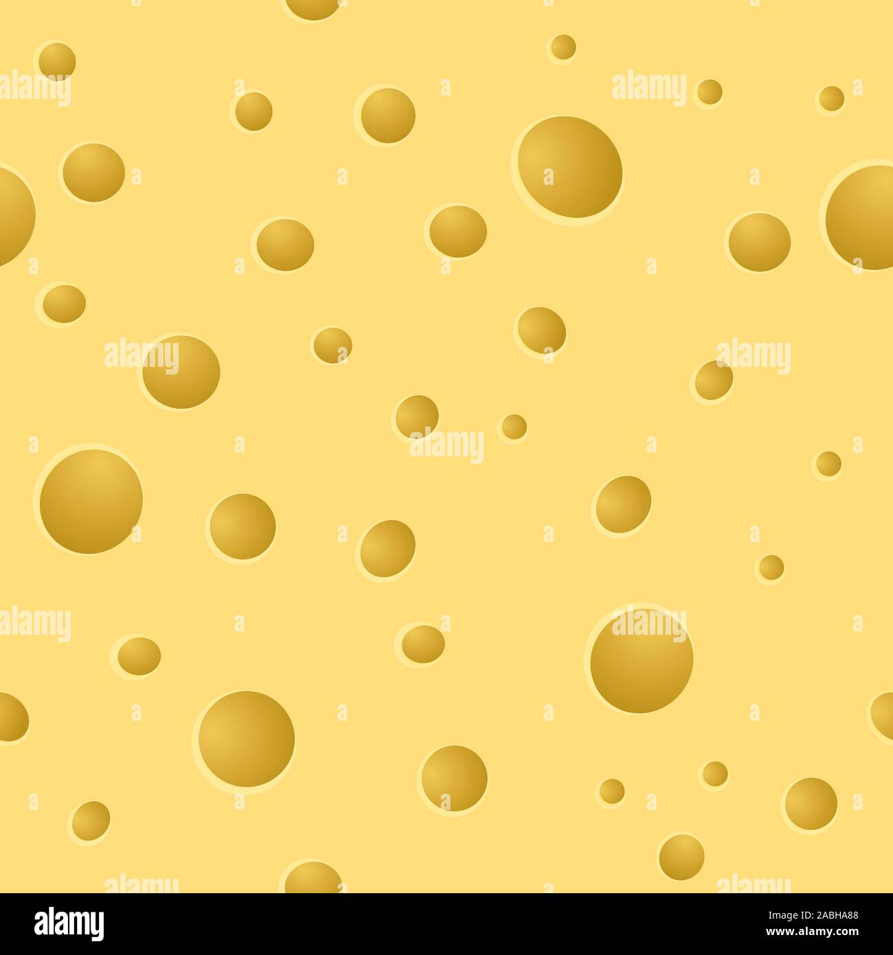 Cheese holes, raw texture. vector seamless pattern. Background food Stock Vector