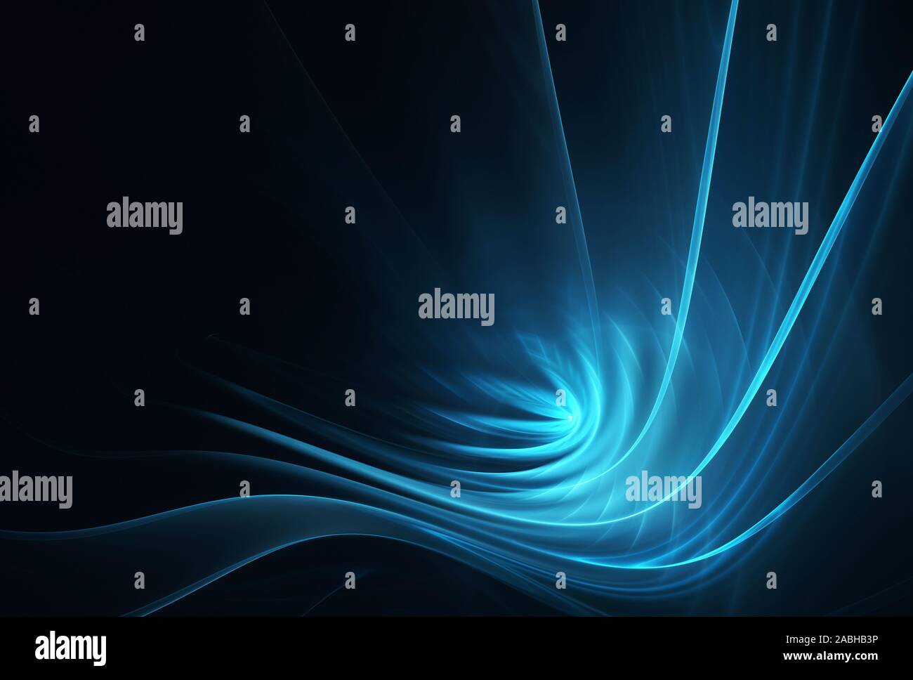 Dynamic curves ands blur pattern. Fractal graphics. Science and technology concept. Stock Photo