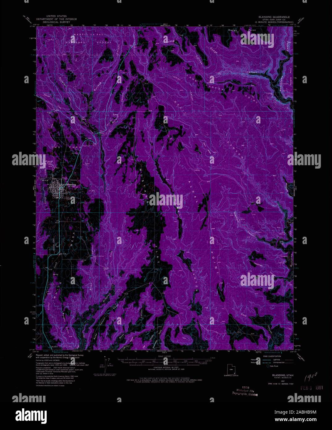 Map of blanding hires stock photography and images Alamy